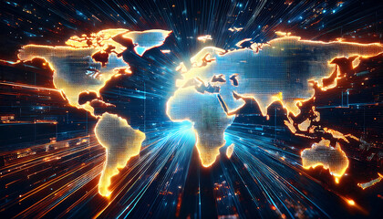 world map with code