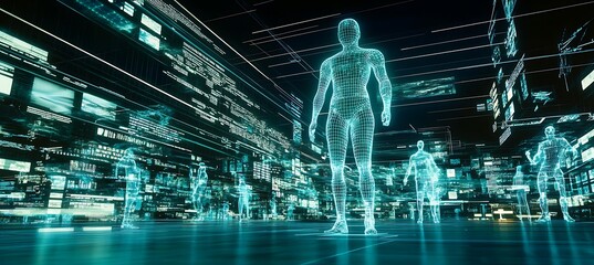 Poster - A futuristic world where interconnected smart cities thrive in virtual reality environments.






