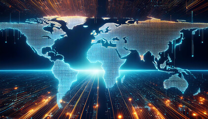world map with code
