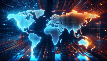 world map with code