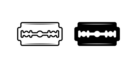 Set of Razor blade icons. for mobile concept and web design. vector illustration on white background