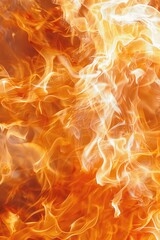 Poster - A close-up shot of a fire with flames in the background, suitable for use in a variety of settings such as camping, outdoor adventure or dramatic lighting scenarios