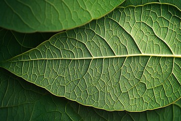 Wall Mural - green leaf texture