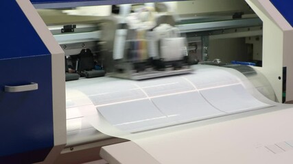 Poster - A printer is printing a picture