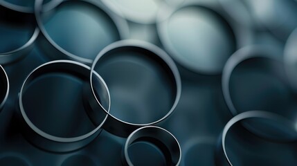 Poster - A detailed view of multiple metal pipes