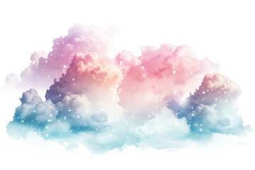 Aufkleber - A collection of clouds floating in the sky