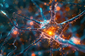 Poster - Detailed view of brain cells