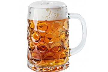 Sticker - A beer mug overflowing with plenty of foam and bubbles, perfect for use in pub or bar settings