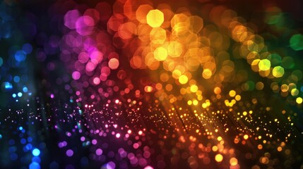 Poster - A colorful background with various lights and shapes, great for decorative purposes or as a creative canvas