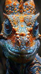 Poster - Close-up of a Lizard's Eye and Scales