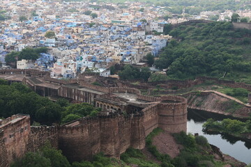 Blue city of Jodhpur India