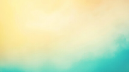 Poster - A light gradient background starting with soft turquoise and transitioning to pale yellow, creating a fresh and uplifting feel.