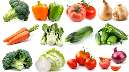 Wall Mural - A collection of fresh vegetables.