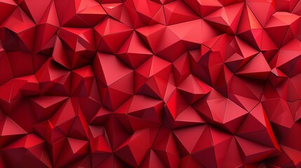 a red abstract background with a lot of small triangular shapes