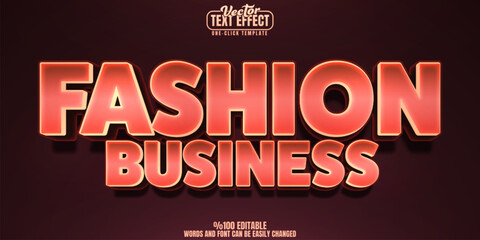 Fashion editable text effect, customizable style and trendy 3d font style