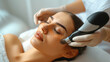 © Astock - Hydration Therapy, applying cream, cosmetic cream, skin care mask, water hydration, clay mask, face moisturizer.