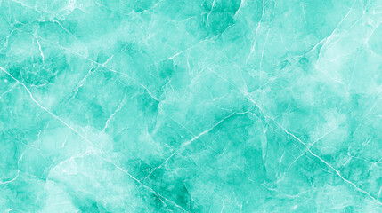 Poster - Closeup of a cool, blue-green marble texture.