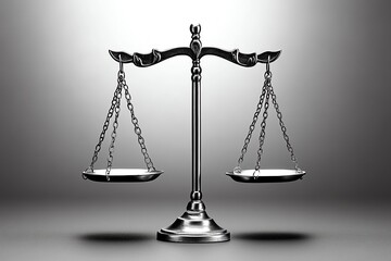 Poster - Simple Libra balance, showing a line with a small curve beneath, representing the scales