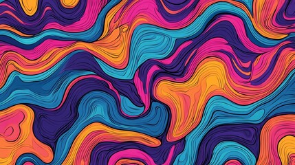 Abstract liquid swirl background with vibrant colors.