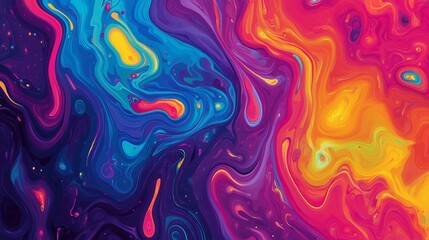 Poster - Vibrant abstract swirl of colors blending softly in a mesmerizing design, showcasing the energy of modern artistic expression