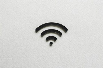 Silhouette of a wifi signal representing connectivity in modern world