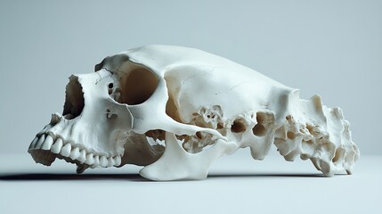 Canvas Print - Human Skull: Anatomy and Structure