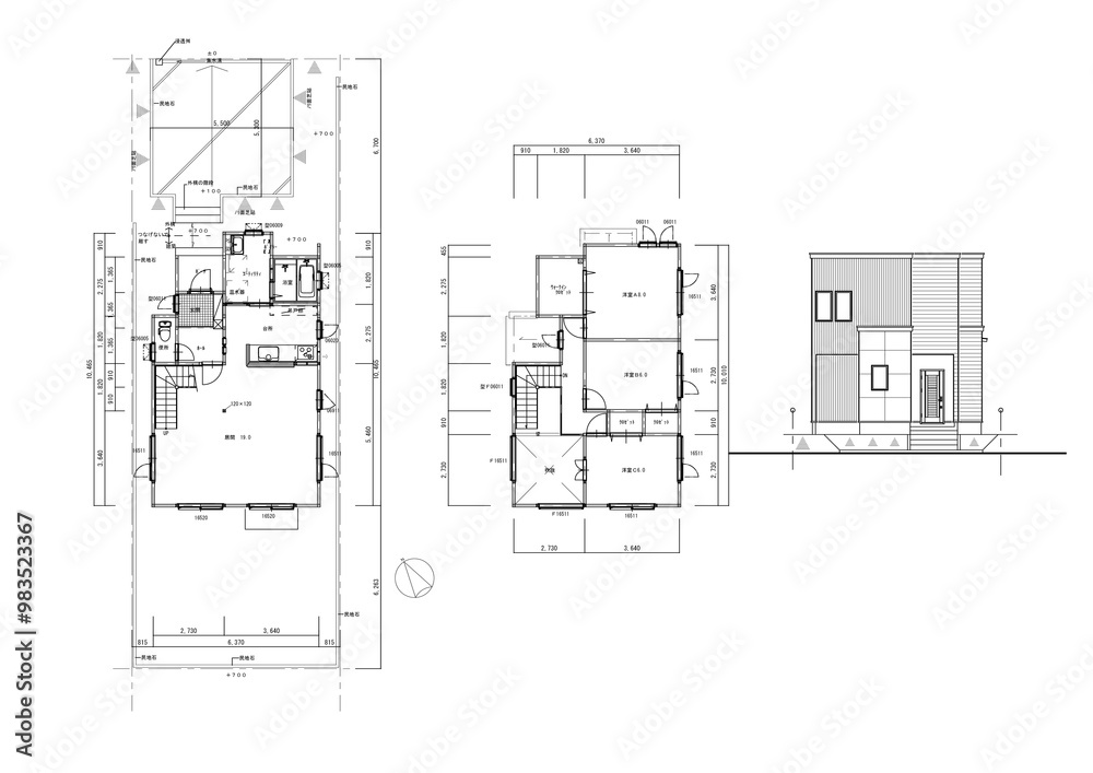 Stock-Illustration „japanese house design traditional japanese ...