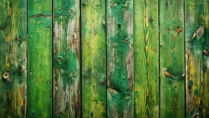 Wall Mural - Green moldy old wooden texture background for design projects and presentations