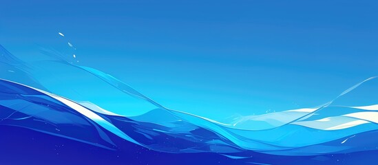 Poster - Vertical abstract background featuring deep blue water