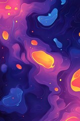 Poster - High quality abstract 2D cartoon background texture suitable for print media digital applications and merchandise products