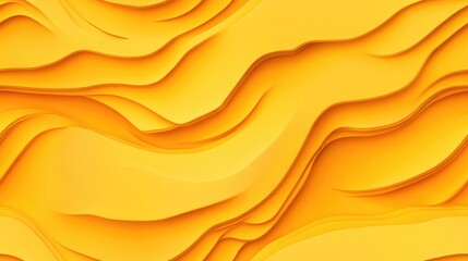 Canvas Print - Modern wave background in yellow hue