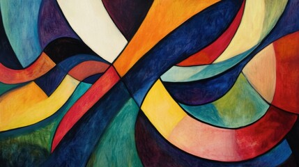 Leinwandbilder - An abstract piece of art with bold 