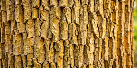 Close up detailed texture of Platycladus orientalis bark tree for nature backgrounds