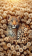 Sticker - Leoparden Baby