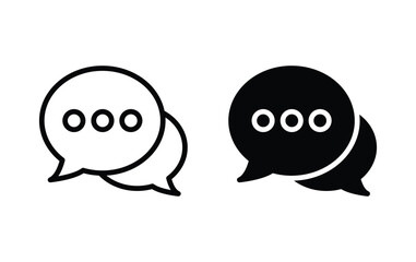 Poster - chat icon, bubble message icon 