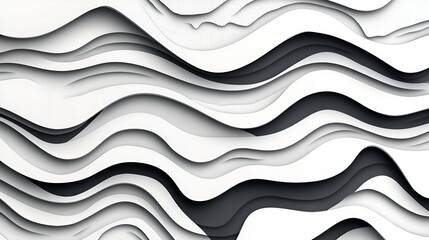 Vector seamless wave stripe topography map pattern camping grid cartography diagram black and white geometric carve wave line. abstract landscape topography line map wavy texture design background.