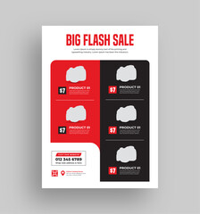 Wall Mural - supermarket product sale catalog flyer, multipurpose advertising flyer or poster template, grocery s