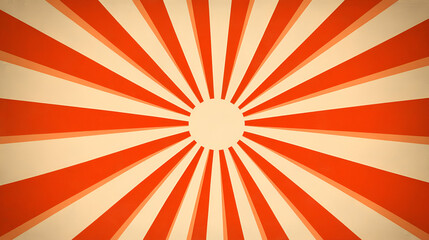 Modern seamless retro vintage burst sunrise sunbeam element spiral striped illustration sunray template wallpaper design. Vector orange sun rays and sunburst backdrop background.