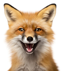 PNG Smiling fox mammal animal pet.