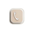 © chishti stock - close-up of a phone call icon with a white backdrop