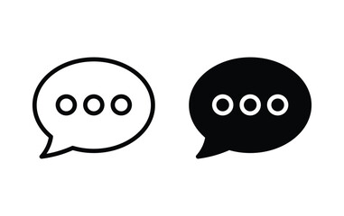 Poster - chat icon, bubble message
