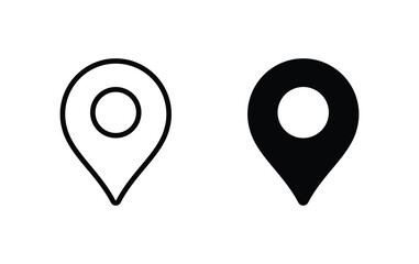 Poster - Pin maps icon, location sign vector