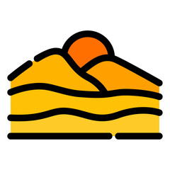 Sticker - desert icon 