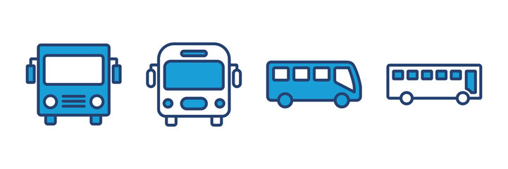 Wall Mural - Bus icon vector. bus vector icon