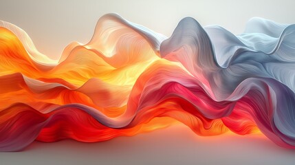 Poster - Abstract Waves of Colorful Fluid Curves