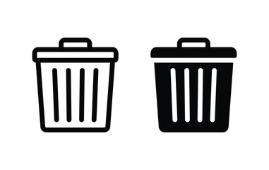 Poster - trash icon, recycle bin icon, delete symbol vector
