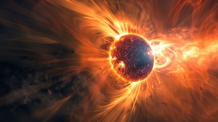 Sticker - Solar Flare Eruption