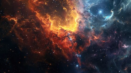 Wall Mural - Cosmic Nebula - A Tapestry of Stars and Gas