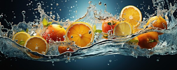 Wall Mural - Citrus Splash