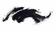 © Thiago - Abstract black ink splash, brush strokes, and grunge stains isolated on a white background, evoking japanese calligraphy style. Ink Wash. Illustration